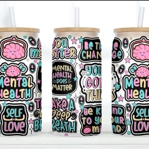 Libbey Glass Can Cup - Mental Health